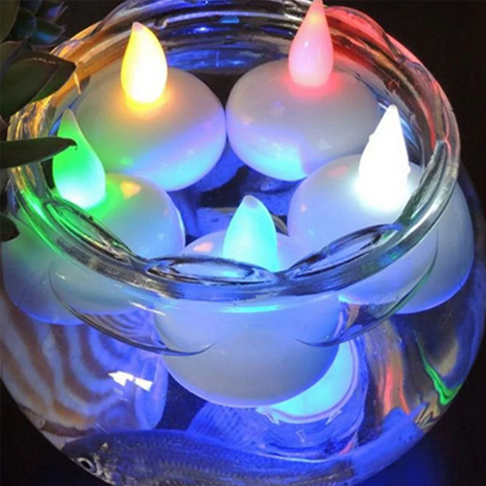 Lámparas LED flotantes impermeables, luces electrónicas para decoración navideña, fiesta de boda, compromiso, 2 uds.