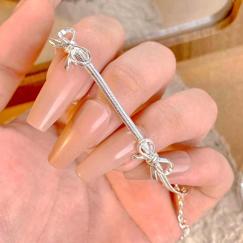 

Новый модный простой браслет в виде банта, Женский темпераментный дизайн, ювелирные изделия, подарок на день рождения