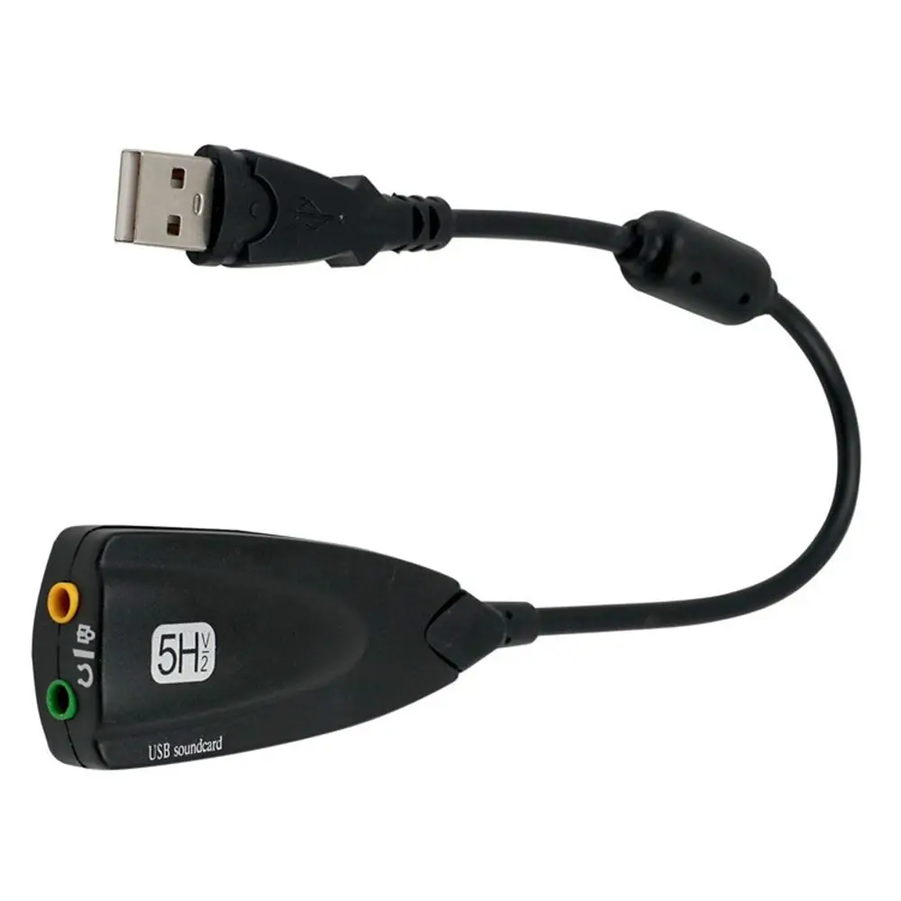 5HV2 USB 사운드 카드: 게임과 음악에 최적화된 7.1 입체음향 솔루션 리뷰