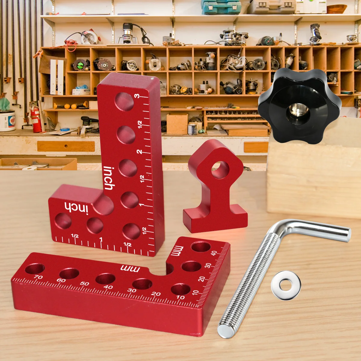 ชุดแคลมป์ยึดมุมฉาก 90 องศา ทำจ - Woodworking Right Angle Clamp บทวิจารณ์และราคา
