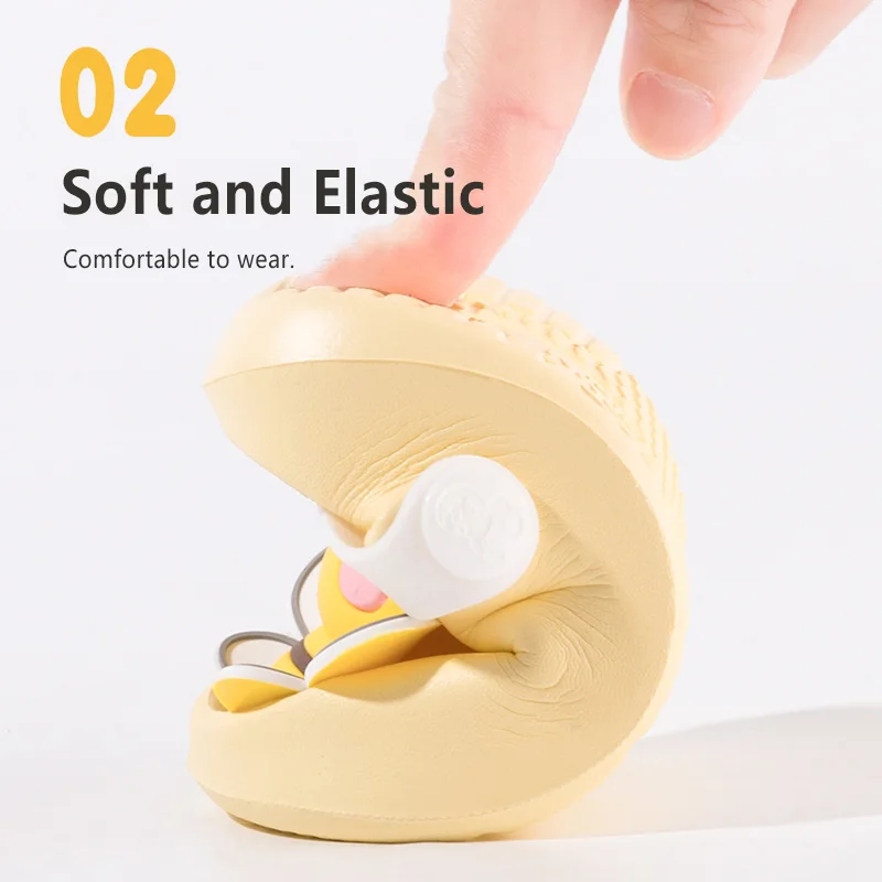 Детские сандалии MELITTDEER — тапочки для мальчиков и девочек, летние сандалии, Новое поступление 2025, мягкое и домашнее использование, мультяшные животные