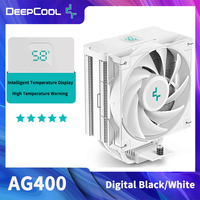 DeepCool AG400 Digital Black/White CPU Cooler 4 Heat Pipe 2100 RPM PWM CPU Air Cooler for  LGA1700/1200/1151/1150/1155 AM5/AM4