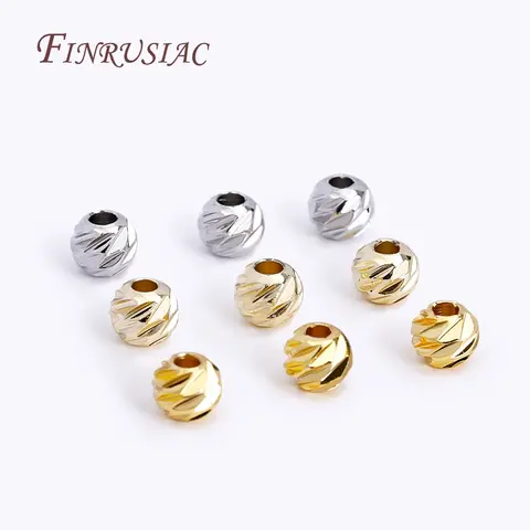 비즈 용 2.5-6mm 구분 기호 18K 골드 도금 스페이서 비즈 팔찌 용 액세서리, 컷 패턴 비즈, DIY 목걸이 결과
