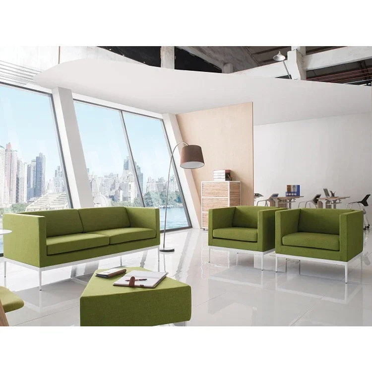 Modern Style Living Room Sofa Textile Sofa Fabric Office Reception Sofa