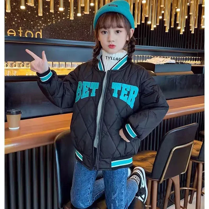 

2024 Children's New Spring Jacket Baseball Tops Cottons Kids Clothes For Teen Sports Coats And Outerwear 5 7 9 11 13 14Years Old