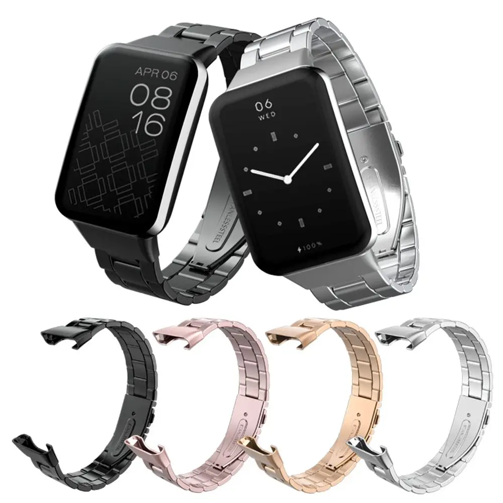 

New Watchband Accessories Replacement Strap Metal Stainless Steel For Xiaomi Band 7 Pro