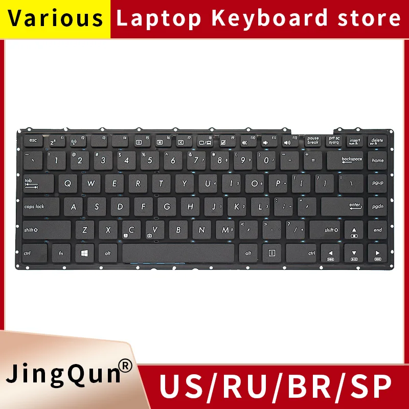 US Spanish/Russian Laptop Keyboard FOR Asus X451 X451C X451CA X451MA X451MAV A455 A450 X455 X454 R455 A455L F455 X403M W419L