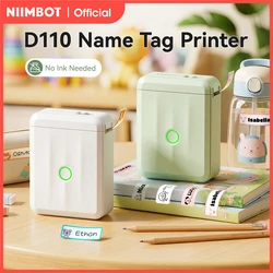 NIIMBOT D110 versión mejorada impresora de etiquetas térmica Mini fabricante de etiquetas inteligente portátil con cinta para oficina hogar cocina escuela