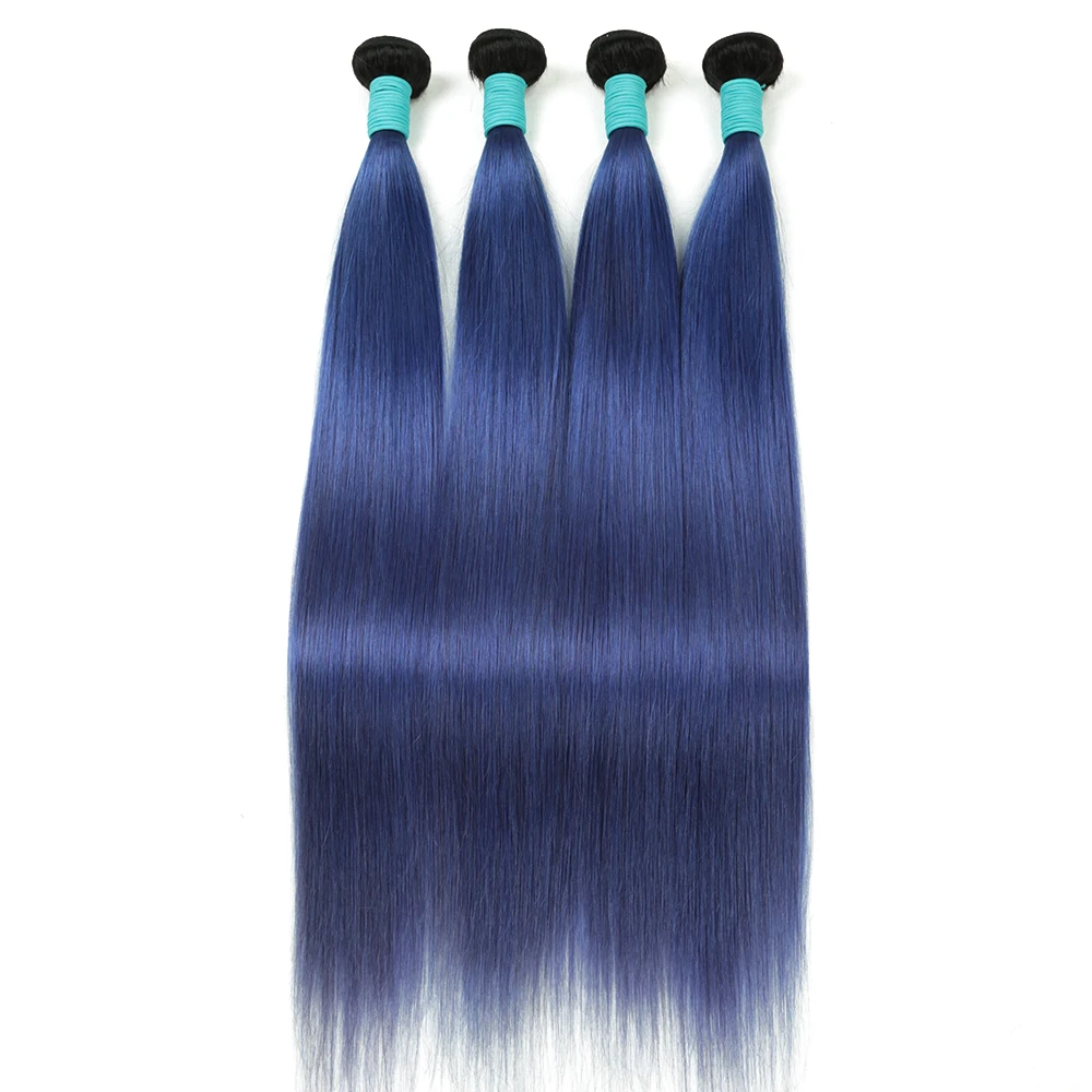 

Colored Human Hair Bundles Straight Human Hair Weaving Ombre Bug Red Blue Purple Blonde Remy Human Hair Extension HeyMidea