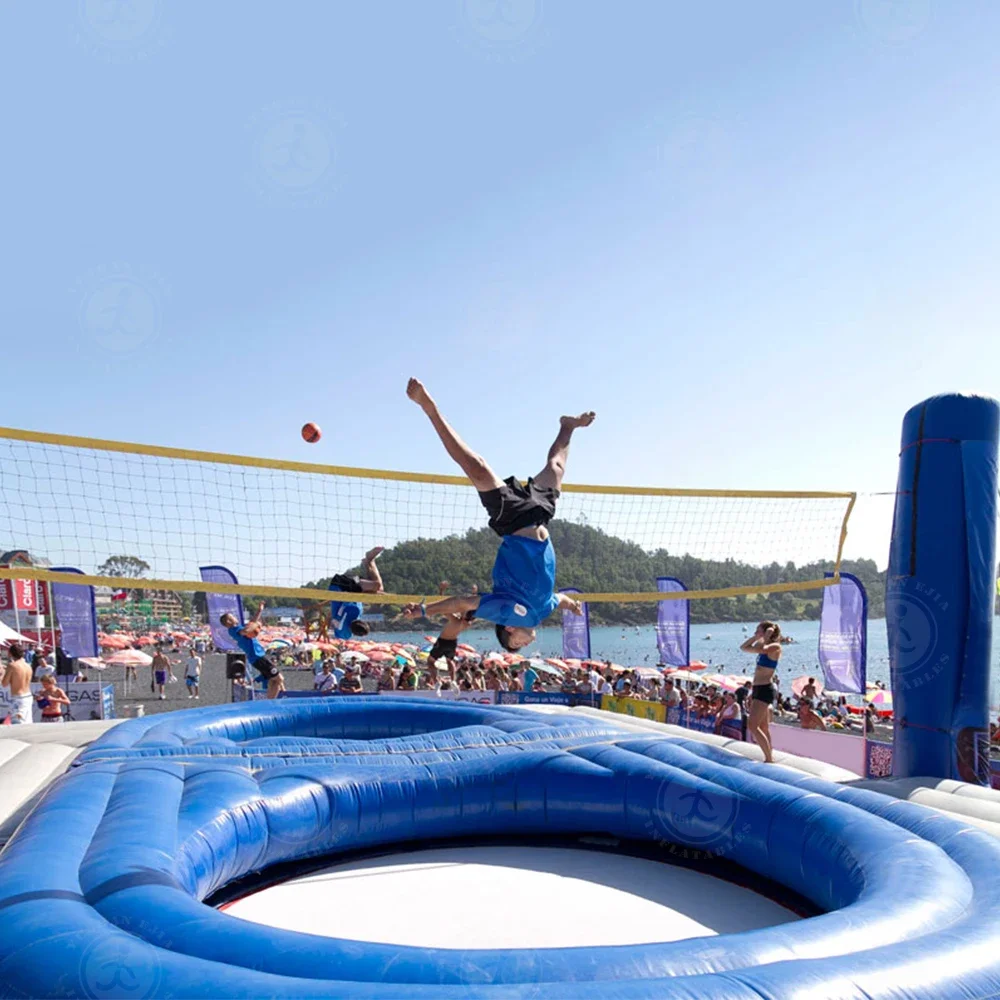 2026 Inflatable Trampoline Volleyball Court Outdoor Large Bossball Sports Venue