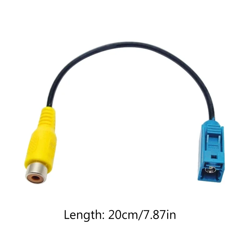 1 قطعة FAKRA إلى RCA محول كابل الفيديو-سيارة عكس الكاميرا AV-IN كابل مراقبة وقوف السيارات لشركة فولكس فاجن BMW أودي مرسيدس VAG #2
