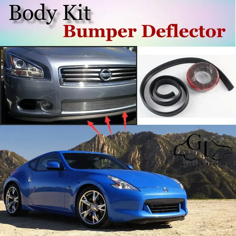 Bumper Lip Deflector Lips For Nissan Fairlady Z / 300ZX Z31 Z32 Z33 Z34 Front Spoiler Skirt For TopGear Fans / Body Kit / Strip