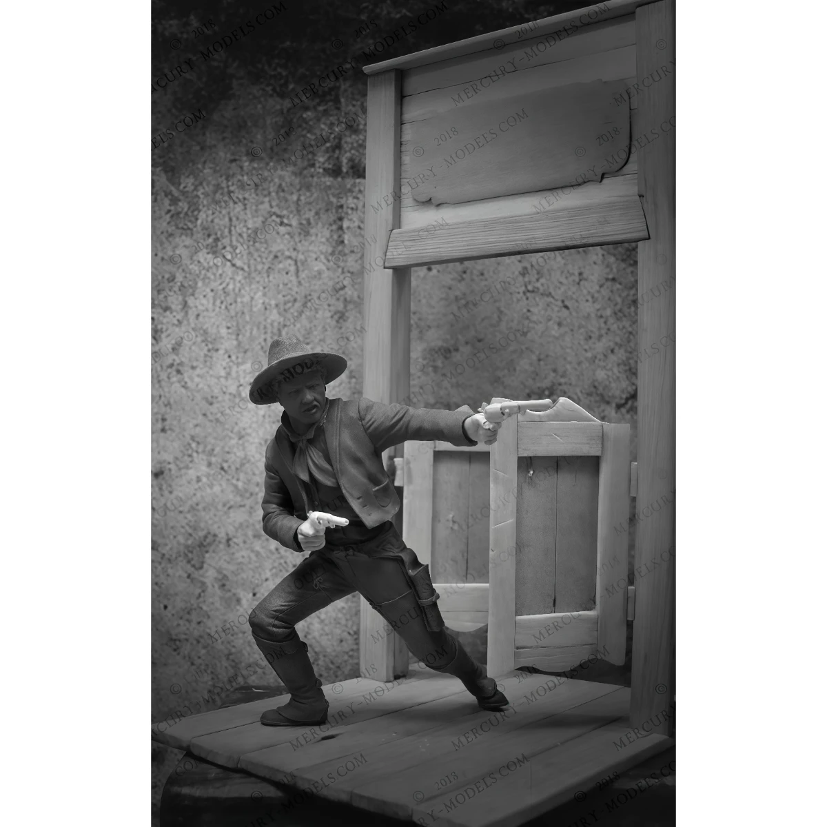 

Набор неокрашенных моделей из смолы, 75 мм, Мексиканский ковбой (Западная дикая местность), в разобранном и неокрашенном виде, GK