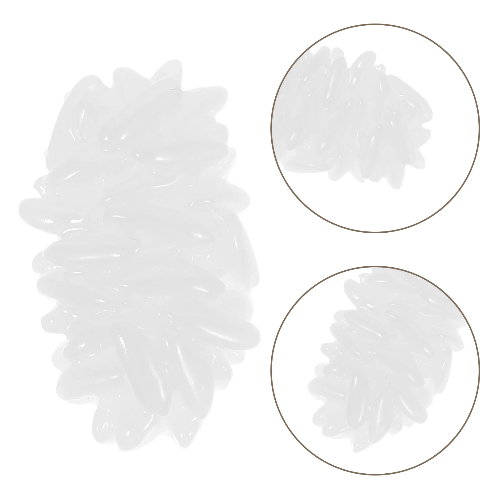 

20 Pcs Simulated Rice Toys Artificial for Display Prop Decor Decorative Fake Model Decoration Decorate Props
