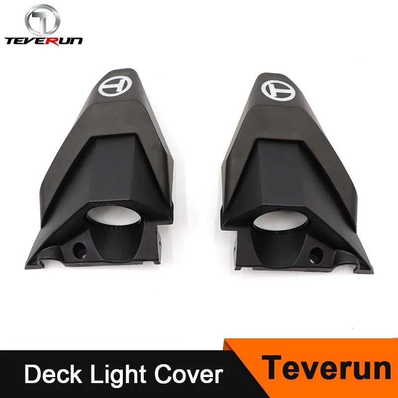 Original Pedal Light Cover 7260R Deck Cover Black Plastic Shell Front Rear Deck Spotlight Cover For Teverun Fighter Supreme7260R