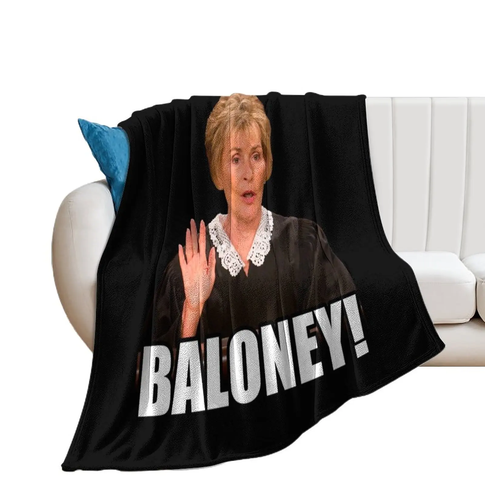 Judge Judy - Baloney Throw Blanket Luxury Cute Plaid Decorative Sofas Blankets