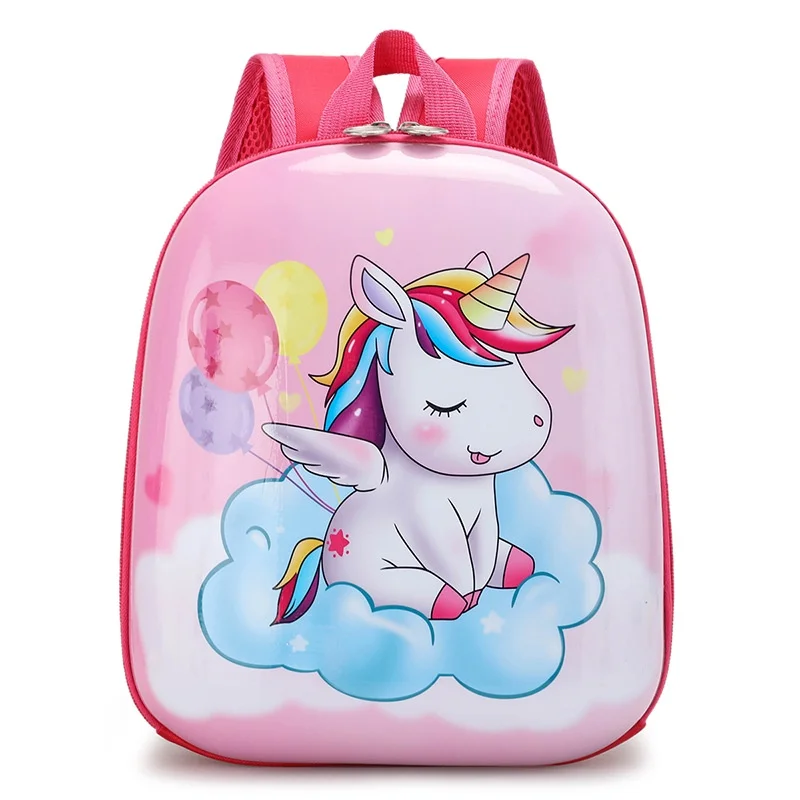 

New Primary Boys Girls Cartoon Unicorn Space Dinosaur EVA Backpacks Kindergarten Baby Cute Small Schoolbags Light Eggshell Bag