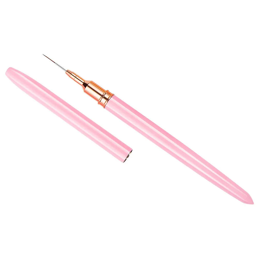 Pennello per Nail Art con Punta Fine per Gel Acrilico, Penna per Disegno, Strumento Professionale per Manicure, Kit per Design e Pittura Fai-da-Te