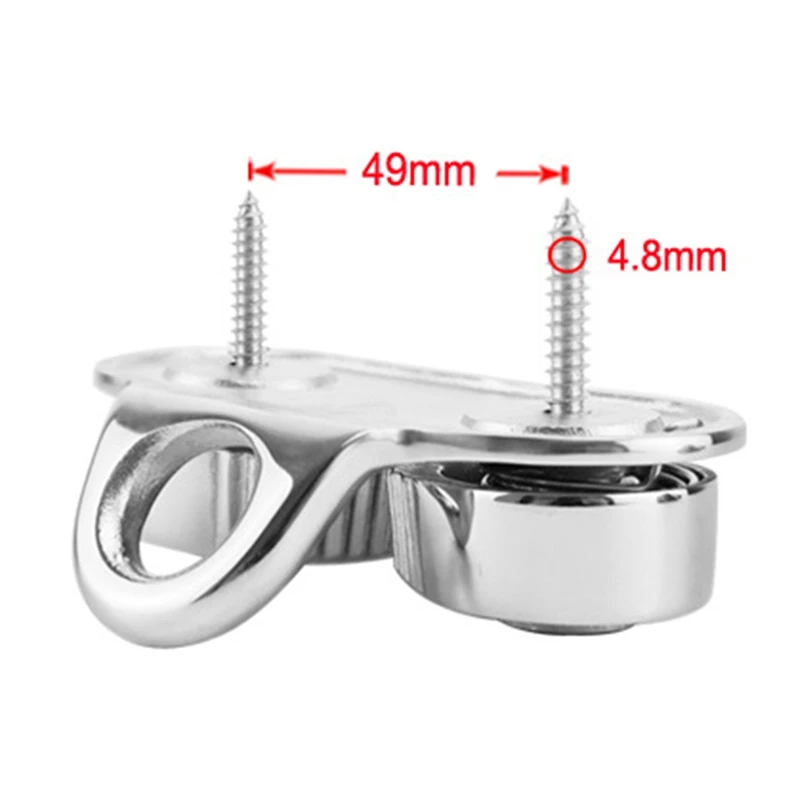 Stainless Steel Rope Clamp Cam Cleat Boat Cam Cleats Fairlead Sailing Sailboat Canoe Dinghy