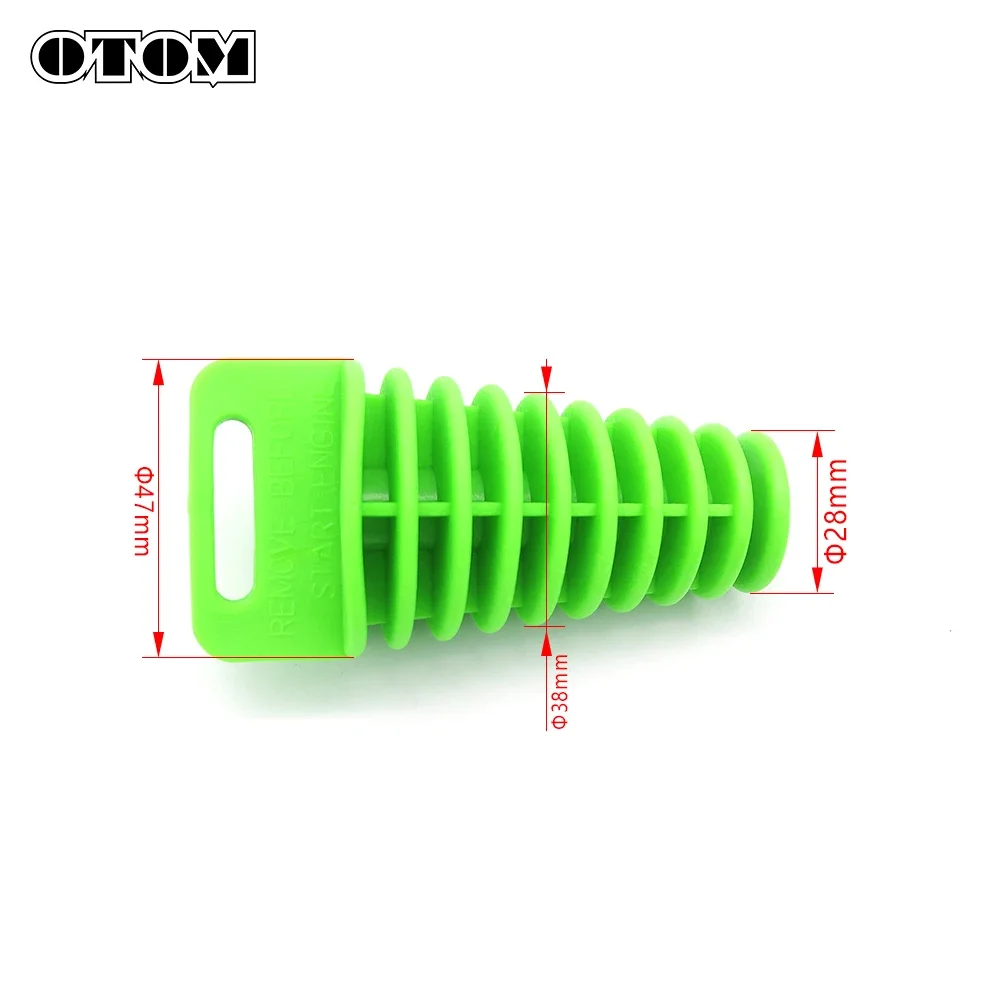 OTOM 28-47mm Motorcycle Exhaust Pipe Plug Muffler Wash Plug Pipe Protector Tailpipe Silencer Off-road Pit Dirt Bikes Accessories