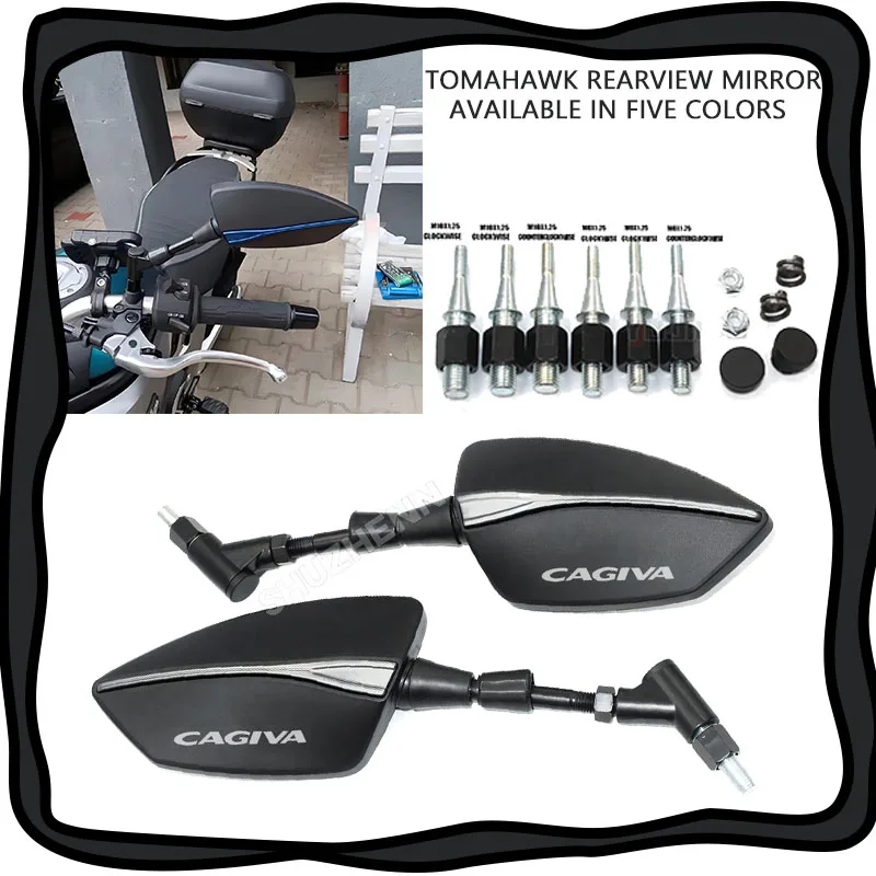 

Motorcycle Rearview Mirror View Side Mirrors Motorcycle for Cagiva Mito 125 Raptor 650 1000 Canyon 500 600 Navigator 1000 River