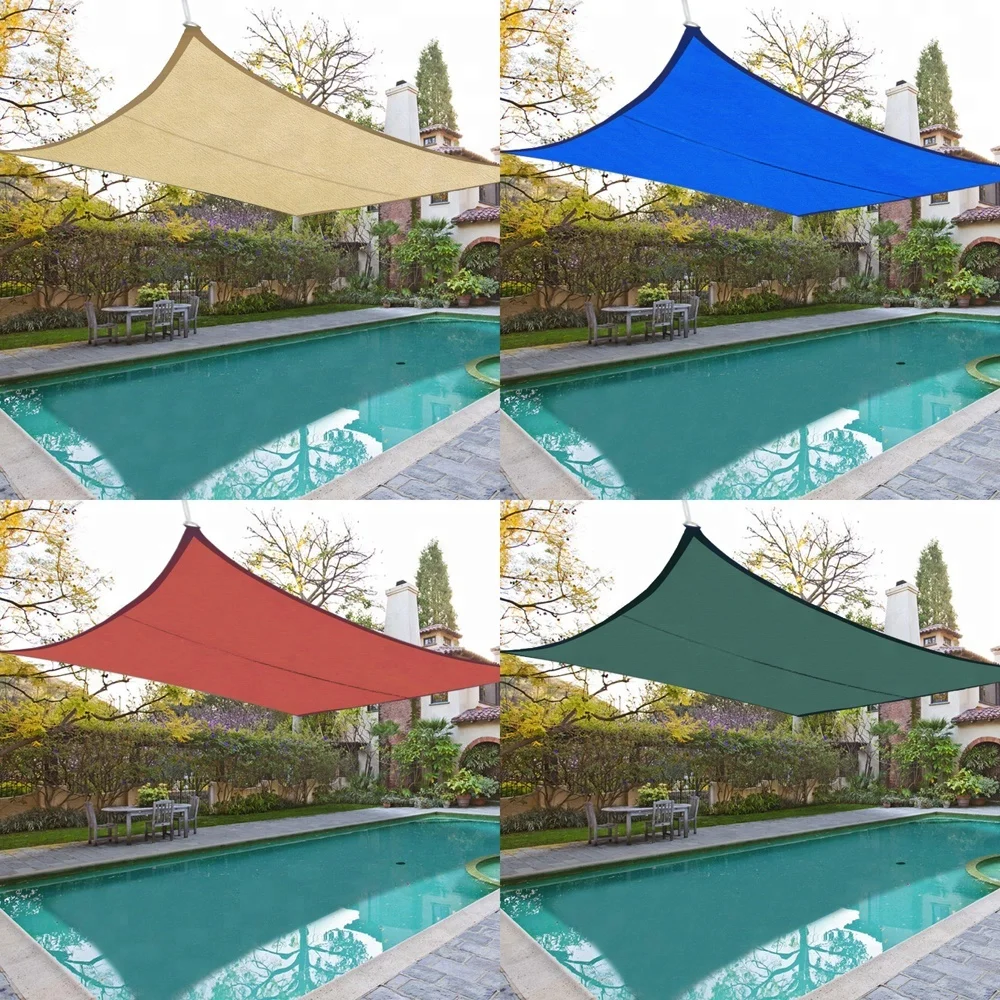 High Quality UV Protection Waterproof Sunshade Sail for Outdoor Swimming Pool / Parking