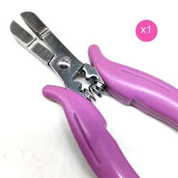 Pinze a forma di U per capelli Fusion 6mm o 4MM punta quadrata pinze per estensione dei capelli manico nero pinze per capelli Fusion strumenti per l'estensione dell'aria