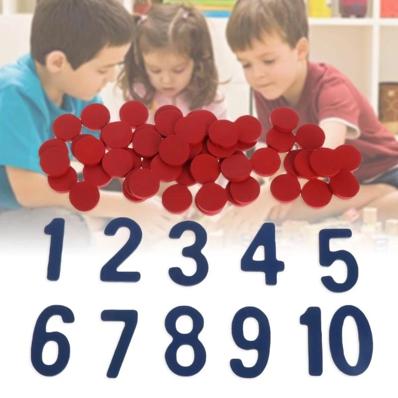 Q0KB Cards Counter Teaching Aid School Math Homeschool Curriculum Toy