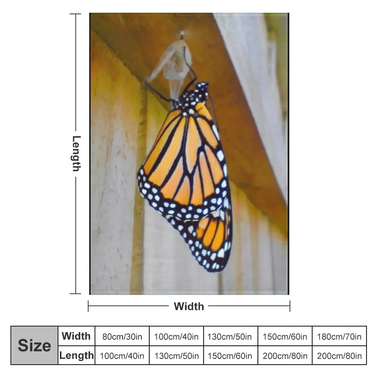 Monarch Butterfly Throw Blanket for winter Comforter Bed Fashionable Soft Big Blankets
