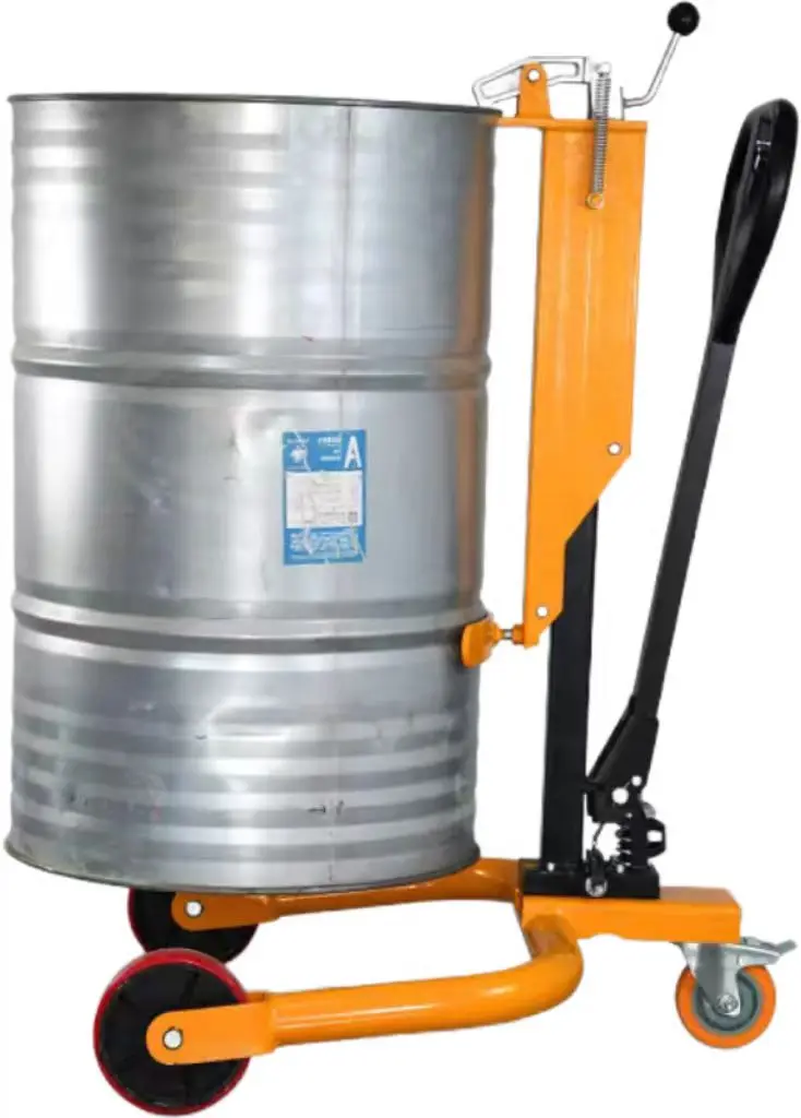 High-End 3-Wheel Hydraulic Oil Drum Trolley Forklift Manual Electric Iron Hand Cart Channel Steel Weighing OEM Tools