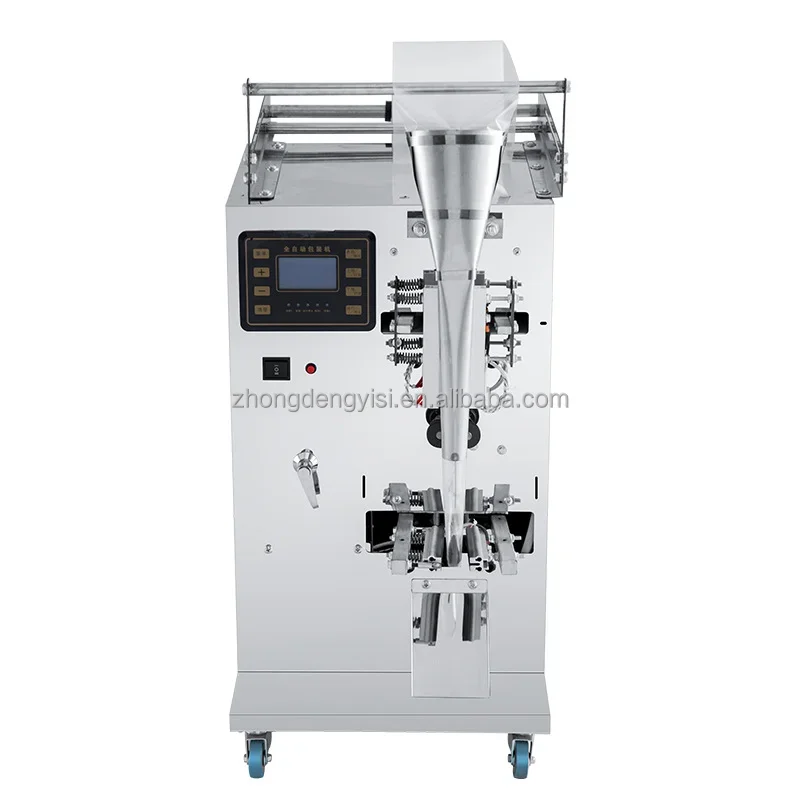 Small Automatic Packaging hine for Powder Particles Three-Sided Back-Sealing Food Bags for Beerage & Food Plastic Material