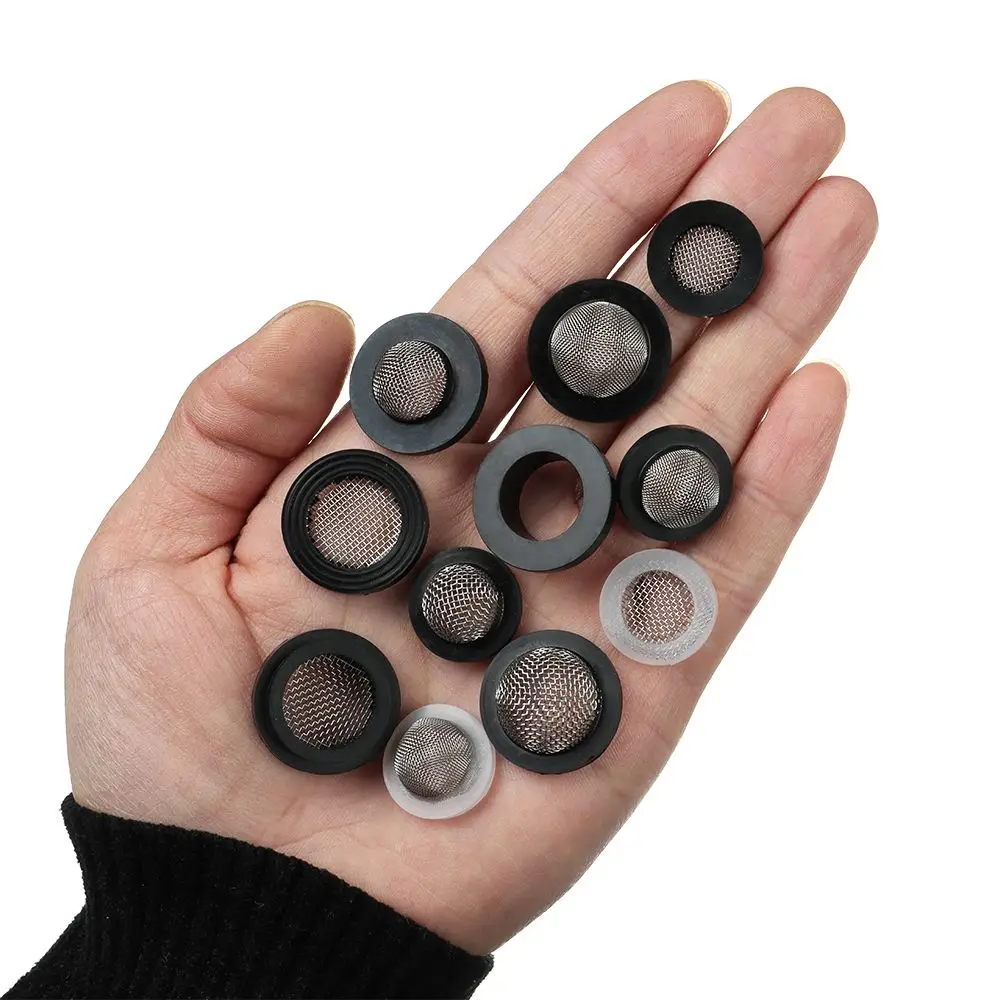 5pcs O-Ring Rubber Gaskets Mesh Replacement Washer Faucet Grommet Rubber Washer Seal Hose Gasket With Filter Net