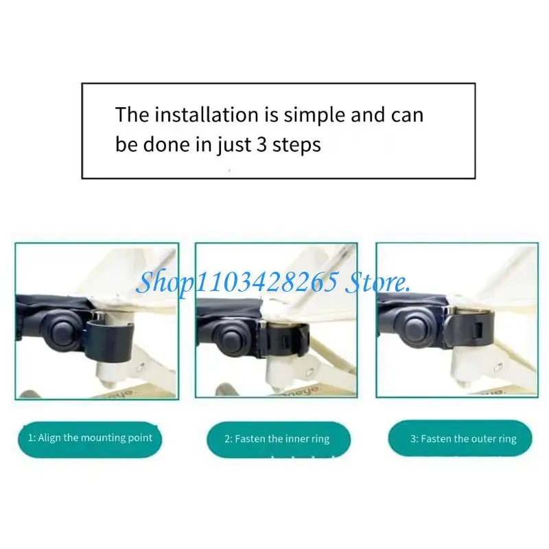 مسند للقدمين آمن لعربات الأطفال ودرابزين قابل للتعديل يدعم ركوب الأطفال الآمن G2TE