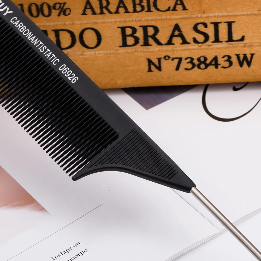 Металлическая красота с мелкими зубьями, 220x28x4 мм, антистатический инструмент для крыс, расческа для волос, стиль укладки