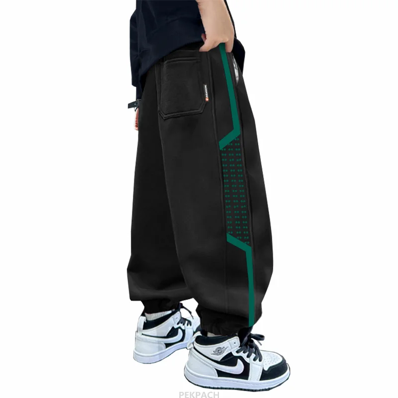 Spring Cool Boy Pencil Pants Children Cargo Pants Fashion Long Trousers Teenage Kids Clothes 4 5 6 7 8 9 10 11 12 13 14 Year Old