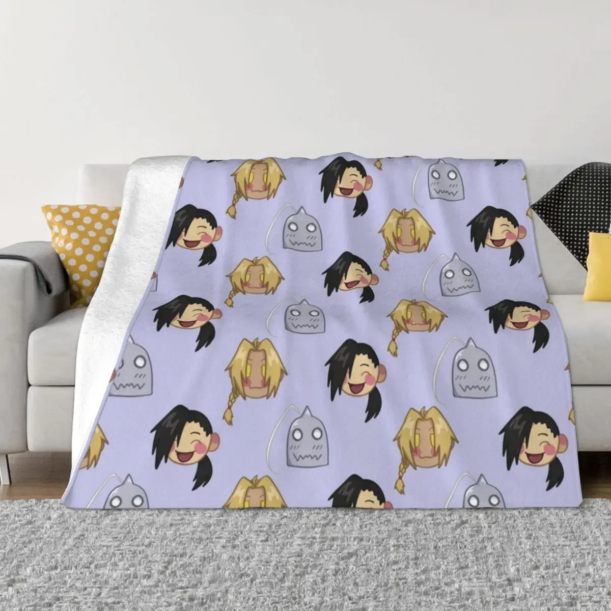 

Ed, Ling, and Al Tile Print Throw Blanket Stuffeds Softest Blankets