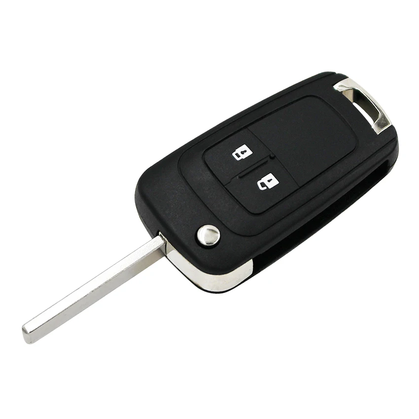 10PCS/LOT  2 Button Flip Folding Key Shell Case Fob for Chevrolet Aveo Cruze Uncut Blade with Logo
