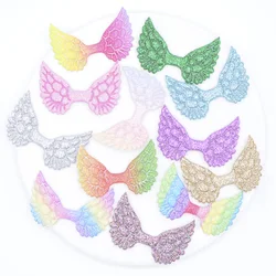 20Pcs Mixed Padded Shiny/Glittered Angel Wing Shape Appliques for Kid DIY Spirit Cupid Patches Crafts Baby Headwear Accessories