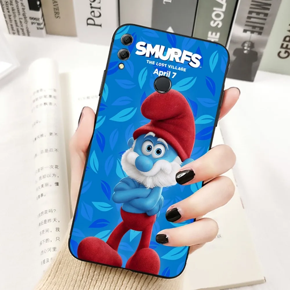 Cartoon S-Smurfs Phone Case For Huawei Honor 10 lite 9 20 7A 9X 30 50 60 70 pro plus Soft Silicone Cover