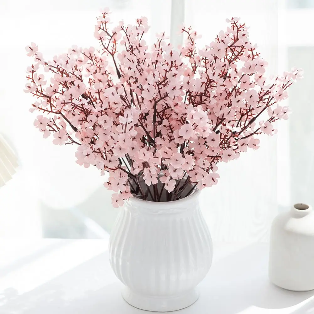 Künstliche Blumen Seiden-Gypsophila Pfirsichfarben für Heim-Dekoration, Tisch, Garten, Hochzeit, Brautstrauß, Festival, DIY-Geschenk, Dekorationszubehör – Detail 3