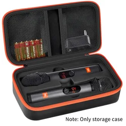 Wireless Microphone Case for JBL Wireless Two Microphone System Universal Handheld Dual Mic Travel Bag for Singing Karaoke