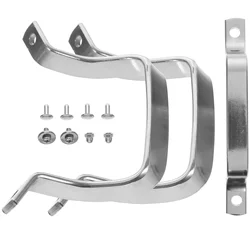 1 Set Stainless Steel Flat Strip Steam Pot Side Handle Replacement Wok Handle Boiler Side Grip Cookware Parts Pot Lid Lifters