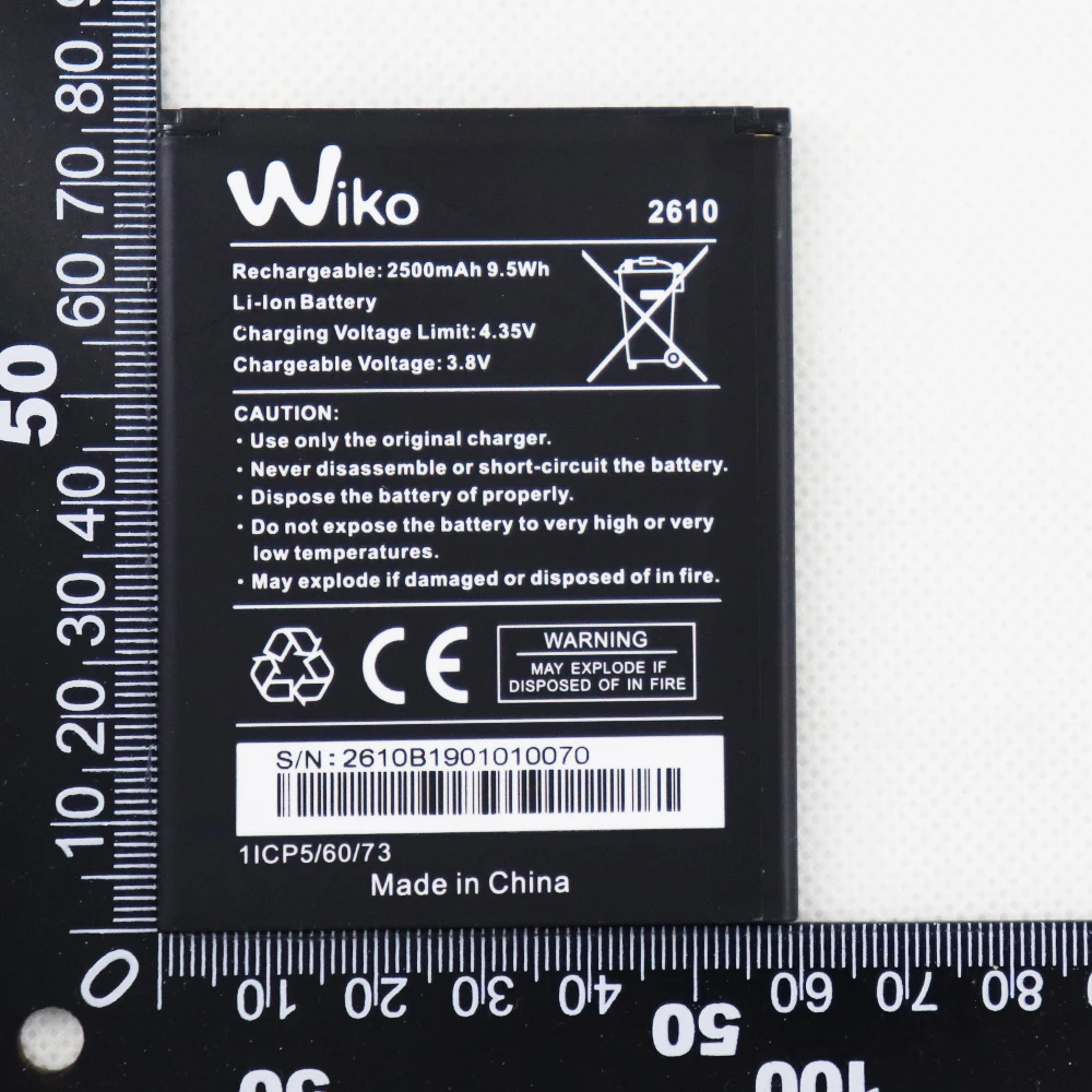 2500mAh battery For Wiko 2610 Mobile Phone