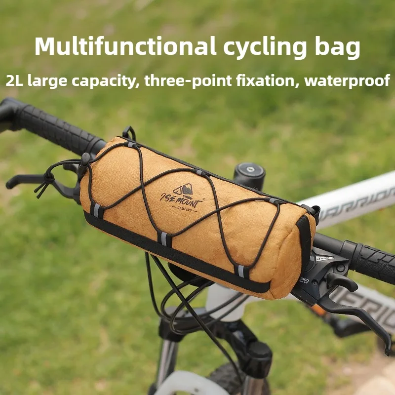 ISE MOUNT Cylindrical bag,multifunctional use, Tyvek waterproof material, with reflective decoration