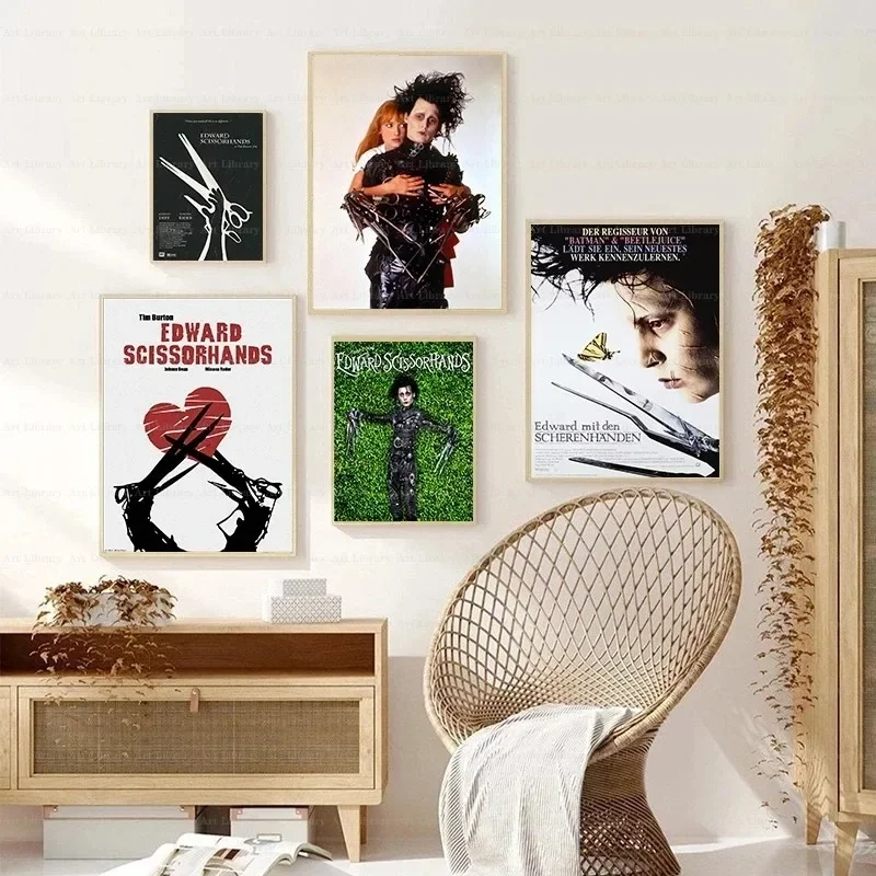 Pósteres clásicos de estrella de película Edward, cuadro sobre lienzo para pared, decoración, Bar, bar, barbería, habitación, decoración del hogar, regalo