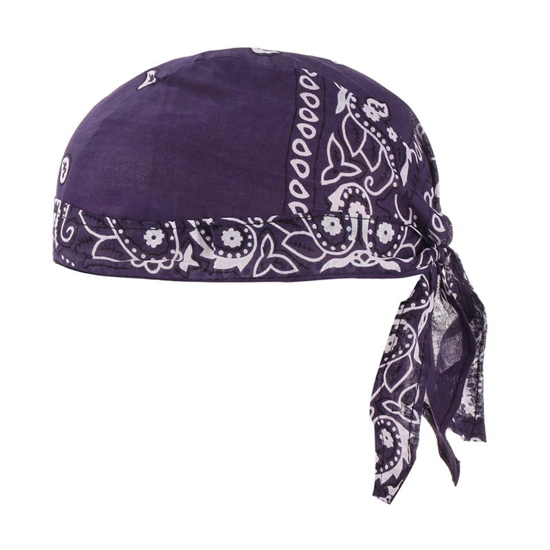 Unisex uomo Bandana Skull Sport Paisley Pirate Hat ciclismo Cap fascia foulard Head Wrap legato berretti traspiranti cappello