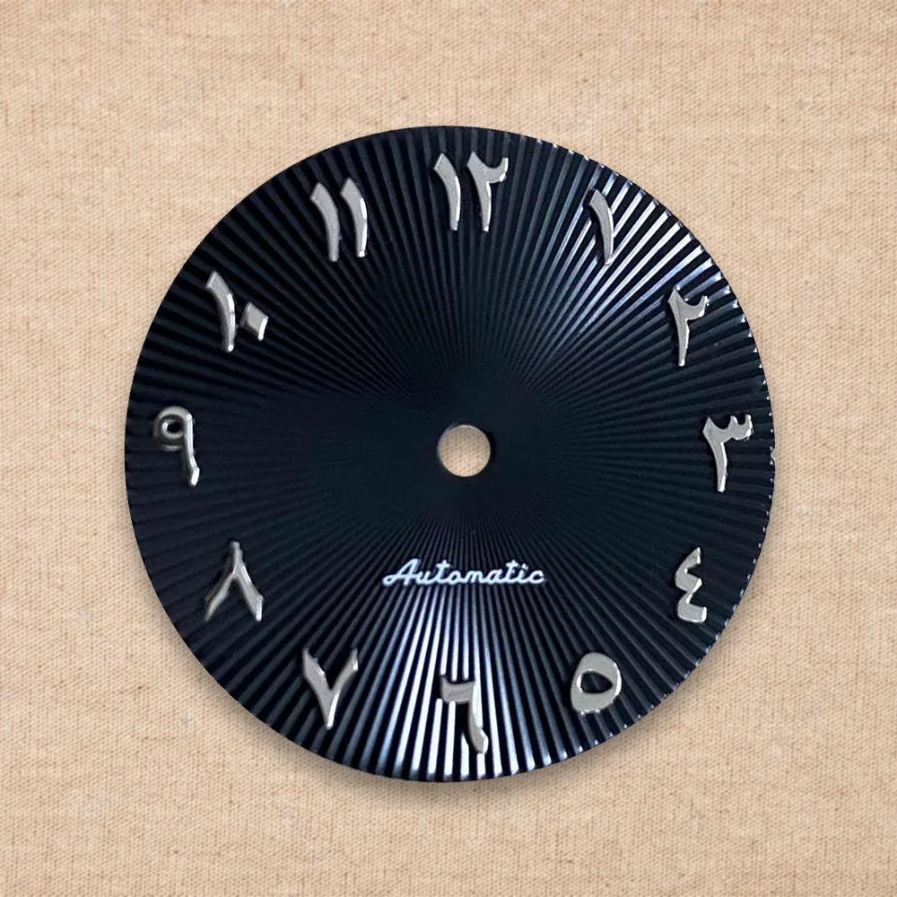 New 28.5mm S Logo NH35 Arabic Alphabet Dial Suitable for 4R/7S Movement  Watch Modification Accessories Repair