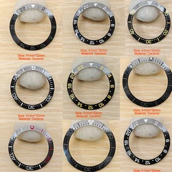 41mm  Ceramic  Watch Bezel Insert Fits Series King Samurai  Watch Cases for NH35 Case Accessories Part