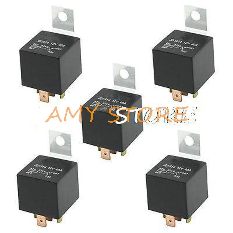 

5pcs Vehicle Car Auto Relay Switch Power 5-Pin SPDT 1NO 1NC 12 Volts 40A JD1914