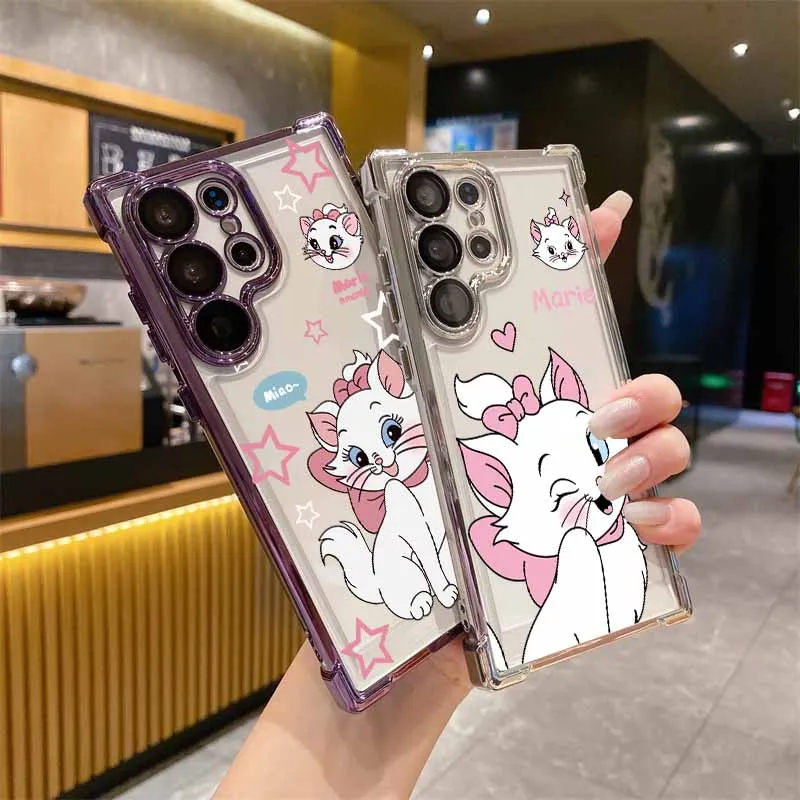 ديزني ماري لطيف لسامسونج S25 حافة S24 S23 S22 S21 S20 نوت 20 الترا زائد لايت تصفيح المضادة للسقوط جراب هاتف #2